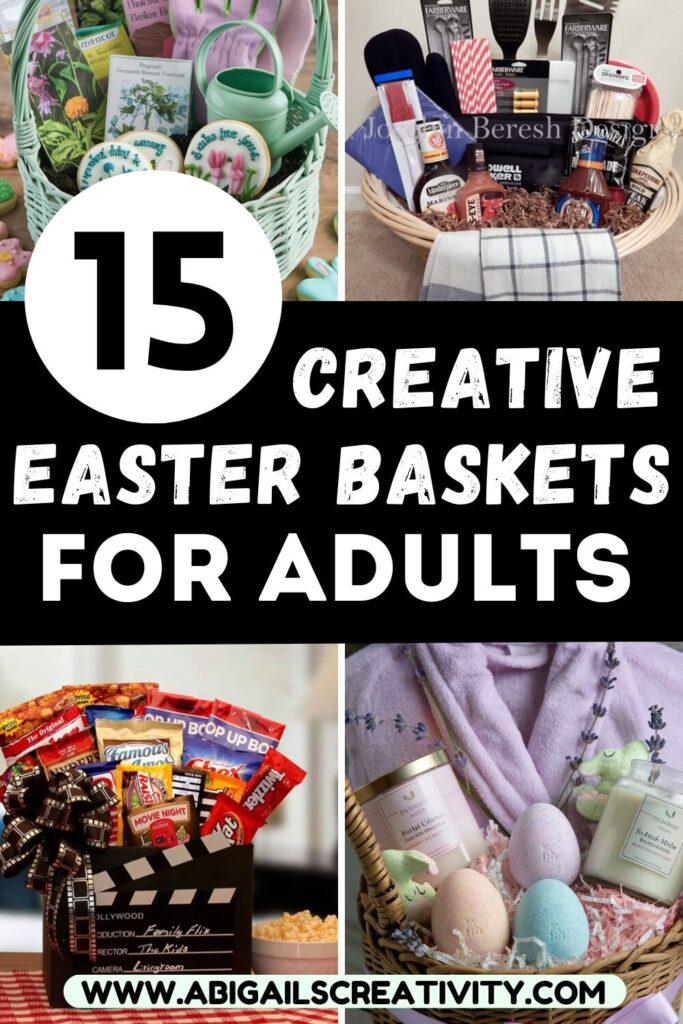 easter baskets for adults, creative easter baskets for adults, easter baskets for young adults, easter egg baskets, easter gift ideas, easter ideas, easter baskets for young adults