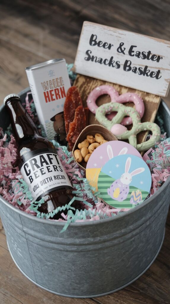 easter baskets for adults, creative easter baskets for adults, easter baskets for young adults, easter egg baskets, easter gift ideas, easter ideas